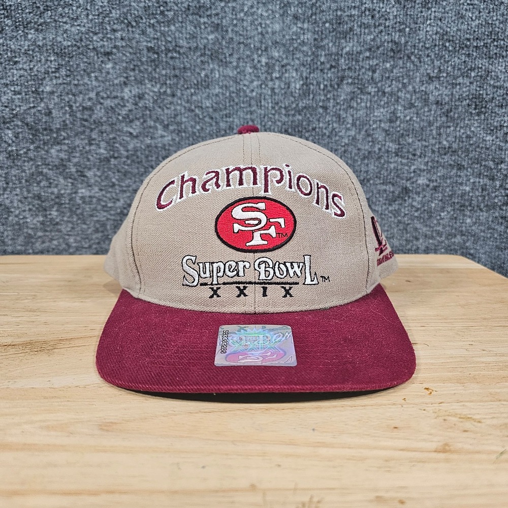 Vintage San Francisco 49ers Super Bowl XXIX Champions Hat NFL Cap, Logo Athletic